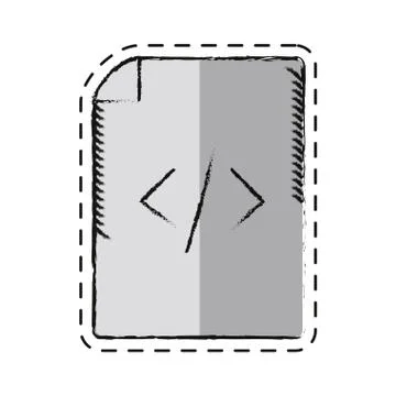 Cartoon page html coding web Illustration