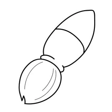 Cartoon paint brush Stock Illustration