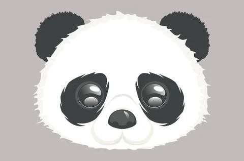 Cartoon panda bear Stock-Illustration