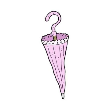 Cartoon parasol Illustrazione stock