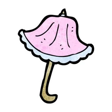 Cartoon parasol Stock Illustration