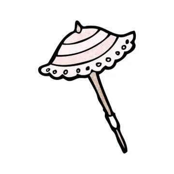 Cartoon parasol Illustrazione stock