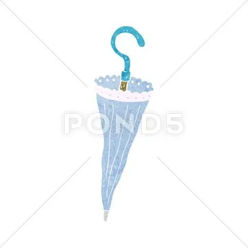 Cartoon parasol Stock Illustration