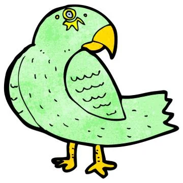 Cartoon parrot Illustrazione stock
