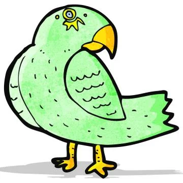 Cartoon parrot Illustrazione stock