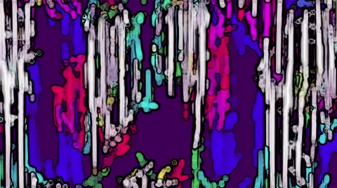 Cartoon Particles Moving Down Loop Background Stock Footage 63760681