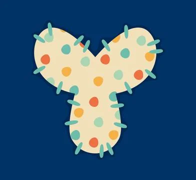 Cartoon patch font, typeface colorful letter Y 스톡 일러스트