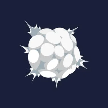 Cartoon pattern of smoke cloud. Bomb blast. Comic vector fog puff. Steam cloud 스톡 일러스트