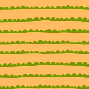 Cartoon pattern with strip kids pattern for fabric design. Seamless fabric Stock Illustration