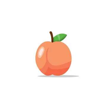 Cartoon peach Stock Illustration