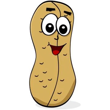 Cartoon peanut Stock Illustration