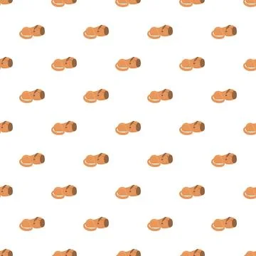 Cartoon peanut seamless pattern repeating design element Stock Illustration