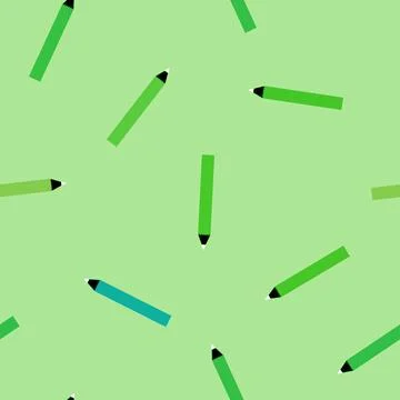 Cartoon pencil seamless school pattern for wrapping paper and fabrics and l.. Illustrazione stock