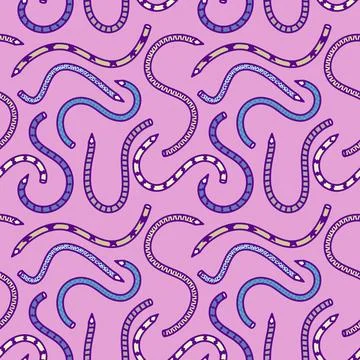 Cartoon pencil seamless school pattern for wrapping paper and fabrics and linens 스톡 일러스트