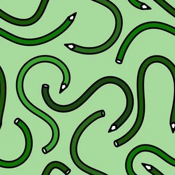Cartoon pencil seamless school pattern for wrapping paper and fabrics and l.. Stock Illustration