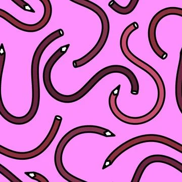 Cartoon pencil seamless school pattern for wrapping paper and fabrics and l.. Stock Illustration