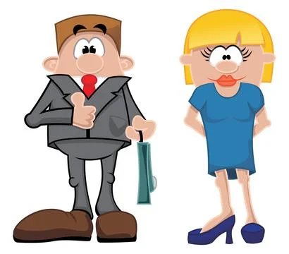 Cartoon people Stock Illustration