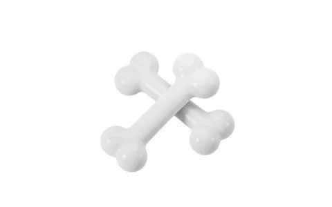 Cartoon pet bone in the white background , 3d rendering. イラスト素材