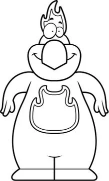 Cartoon Phoenix Smiling Stock Illustration