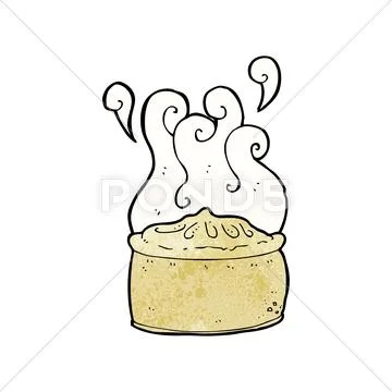 Cartoon pie Stock Illustration