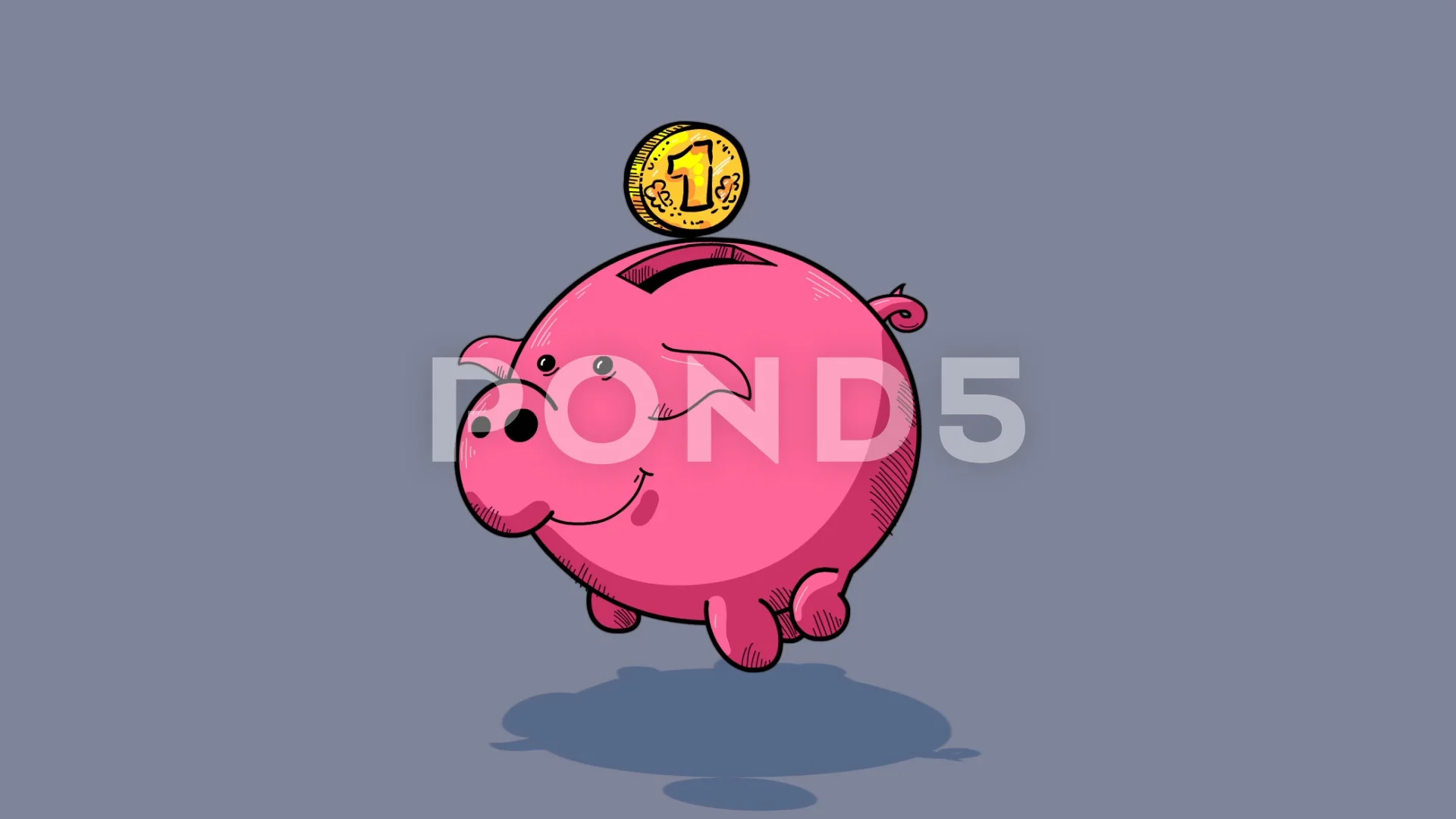 EYZEN Cartoon Piggy Bank Midriff
