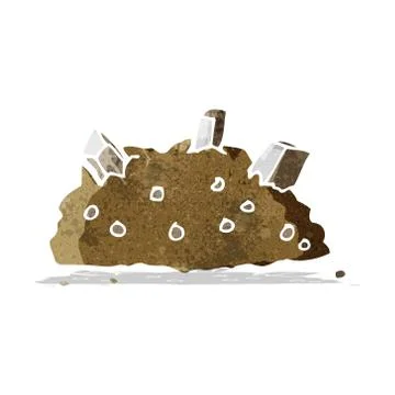 Cartoon pile of rubble Stock Illustration