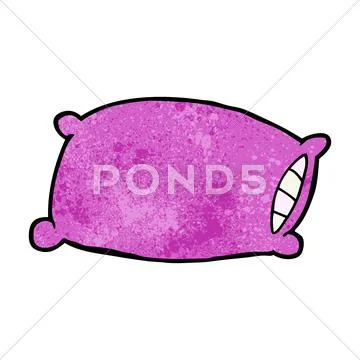 Cartoon pillow Stock Illustration