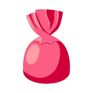 Cartoon pink chocolate candy Stock Illustration