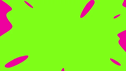 Cartoon Pink Liquid Splash Impact Screen Stock Footage 335795912