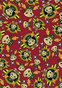 Cartoon Pirate Giraffe Pattern Stock Illustration