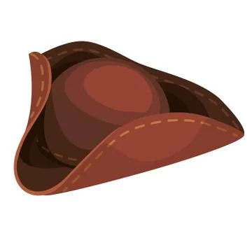 Cartoon pirate hat Stock Illustration