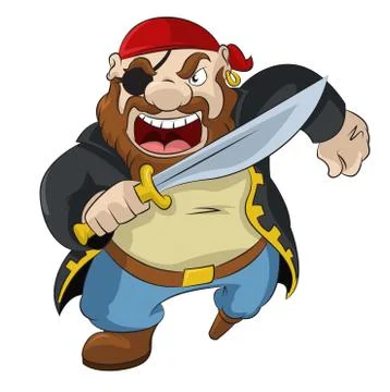 Cartoon Pirate Illustrazione stock