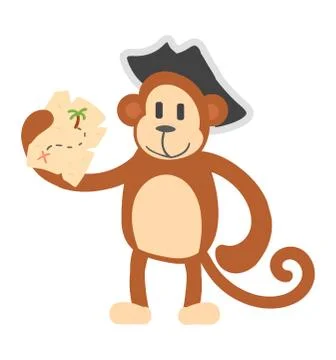Cartoon pirate vector character Illustrazione stock