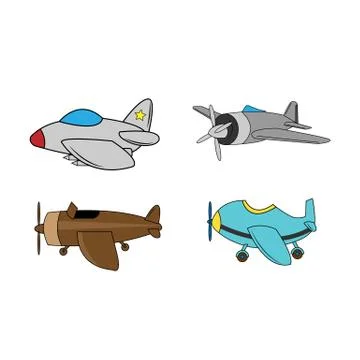 Cartoon plane Stock Illustration