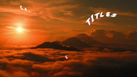 Cartoon Plane Titles for After Effects Stock After Effects