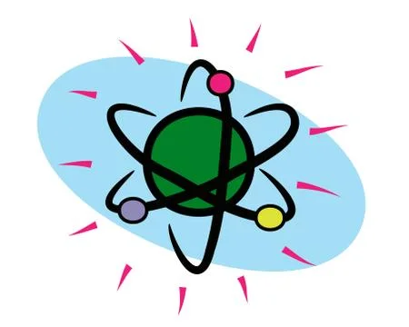 Cartoon planet has orbits Stock Illustration