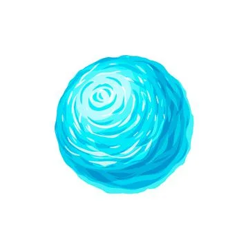 Cartoon planet of water drops isolate liquid globe Illustrazione stock