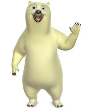 Cartoon polar bear Stock-Illustration
