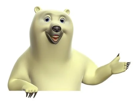 Cartoon polar bear Stock-Illustration