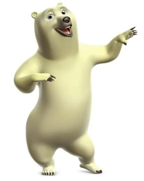 Cartoon polar bear 스톡 일러스트