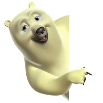 Cartoon polar bear 스톡 일러스트