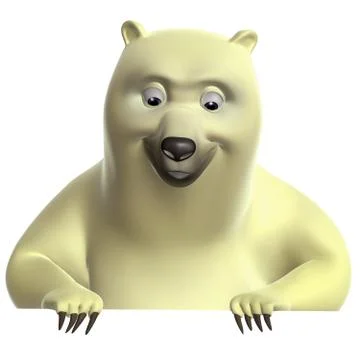 Cartoon polar bear Stock Illustration