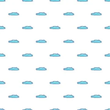 Cartoon pond seamless pattern for nature design Illustrazione stock
