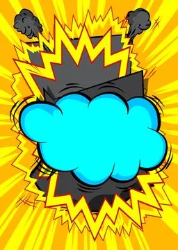 Cartoon poster background, comic book backdrop. Retro vector comics pop art.. Stockillustratie