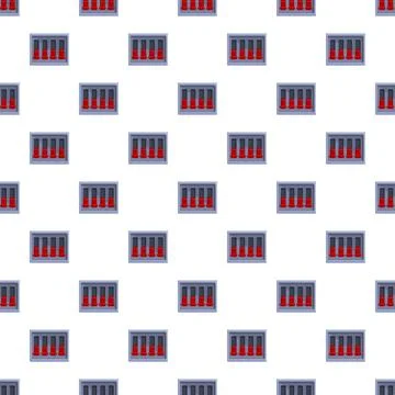 Cartoon prison cell bars seamless pattern design Stock Illustration