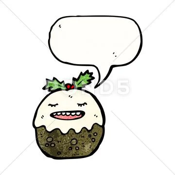Cartoon pudding Stock Illustration