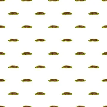 Cartoon puddles on grass seamless pattern texture イラスト素材