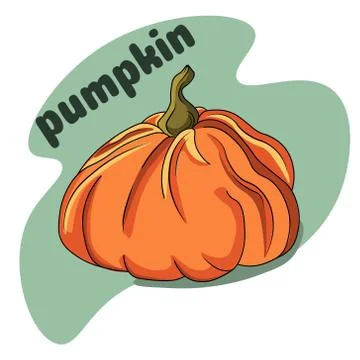 Cartoon pumpkin. Stock Illustration