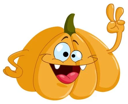 Cartoon pumpkin Stock Illustration