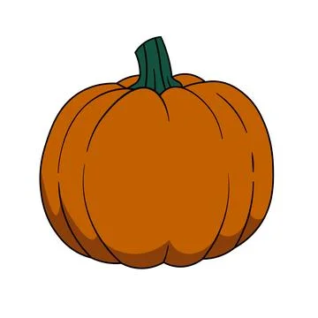 Cartoon pumpkin. Stock Illustration